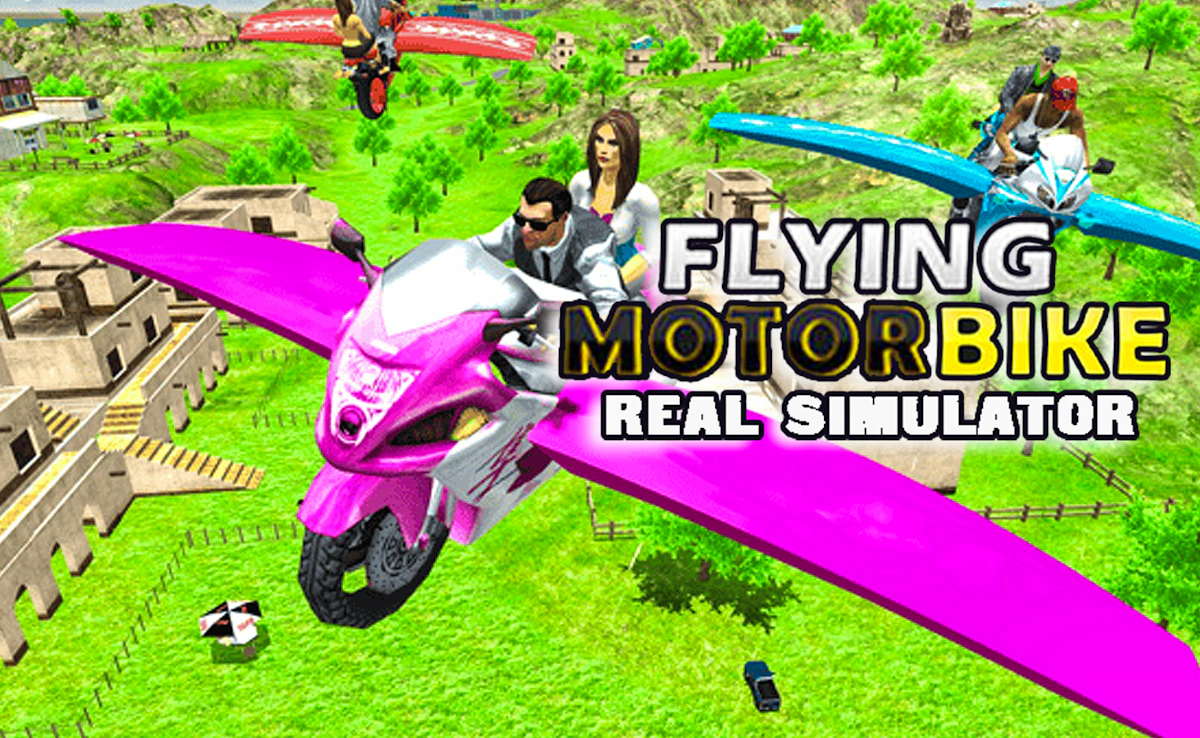 Flying Motorbike Real Simulator:play Flying Motorbike Real Simulator online for free on GamePix Preview
