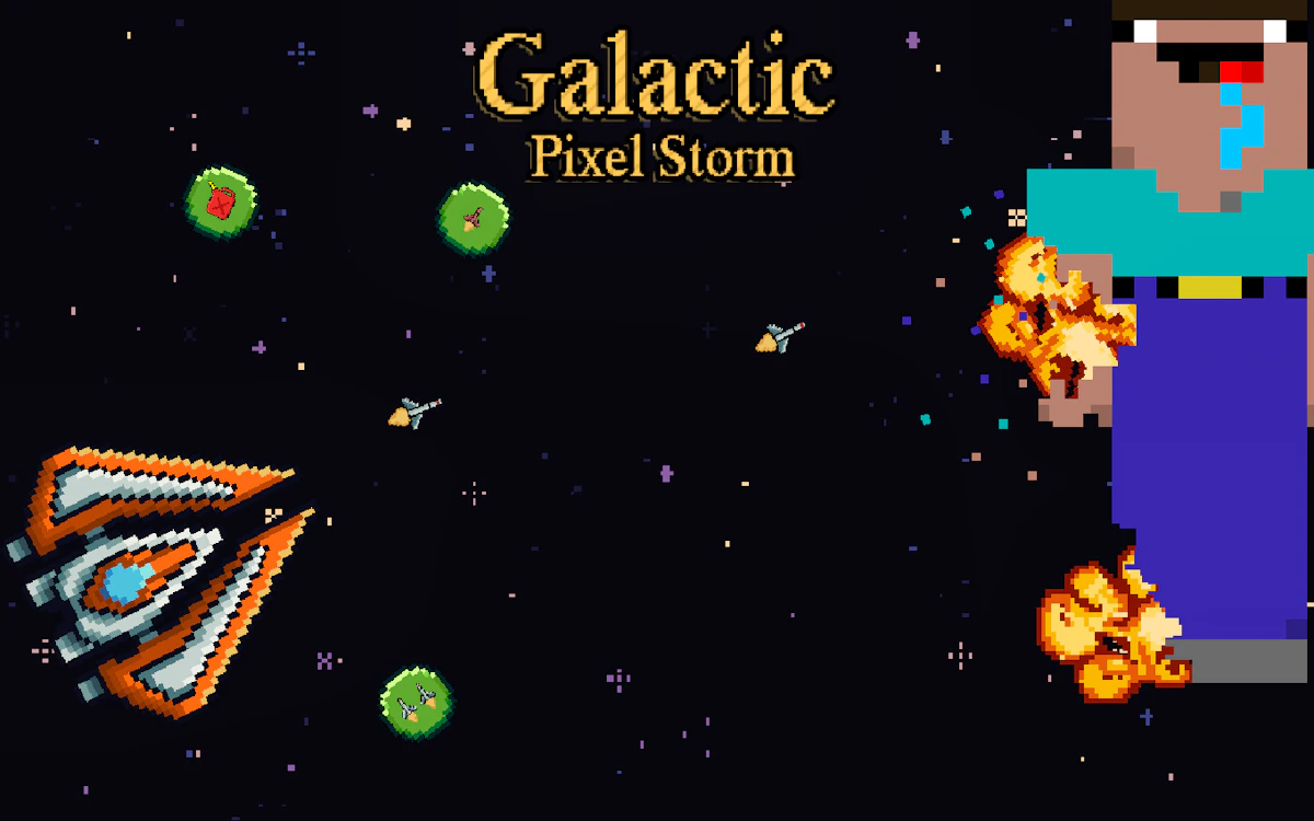 Galactic Pixel Storm Game Cover