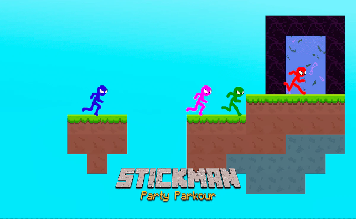 Stickman Party Parkour Game