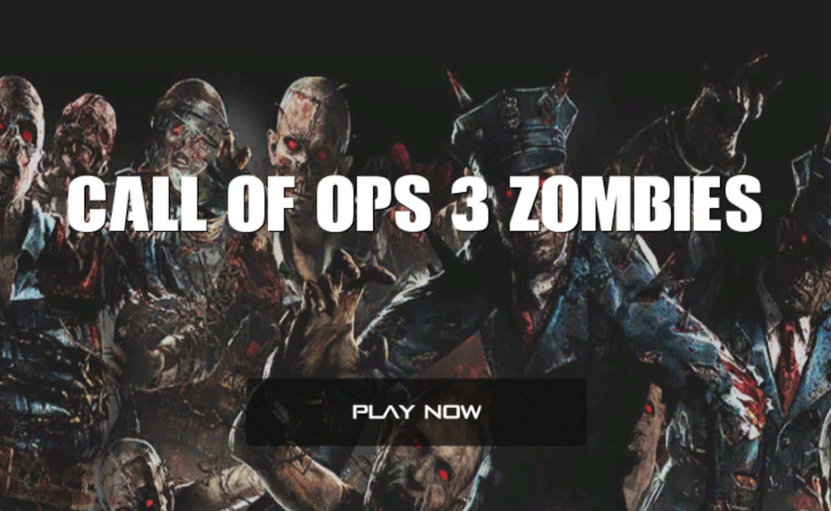 Call Of Ops 3 Zombies Game