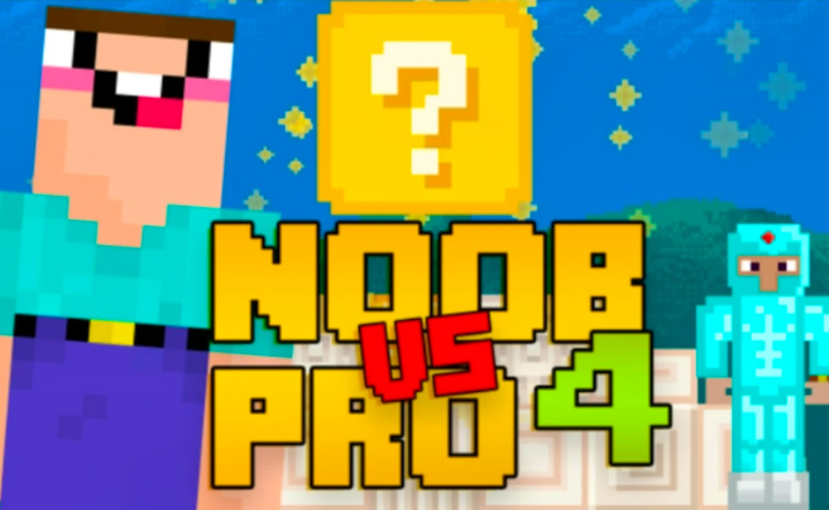Noob Vs Pro 4: Lucky Block Game Screenshot