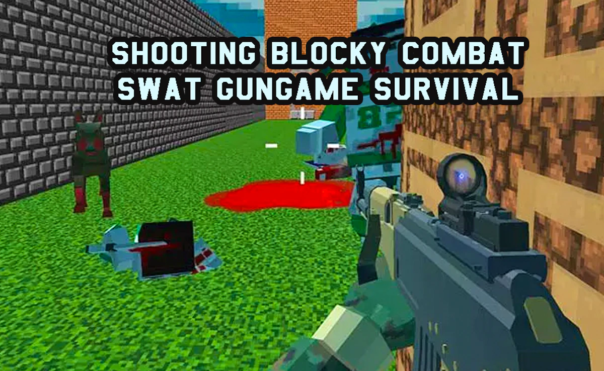 Shooting Blocky Combat Swat Gungame Survival