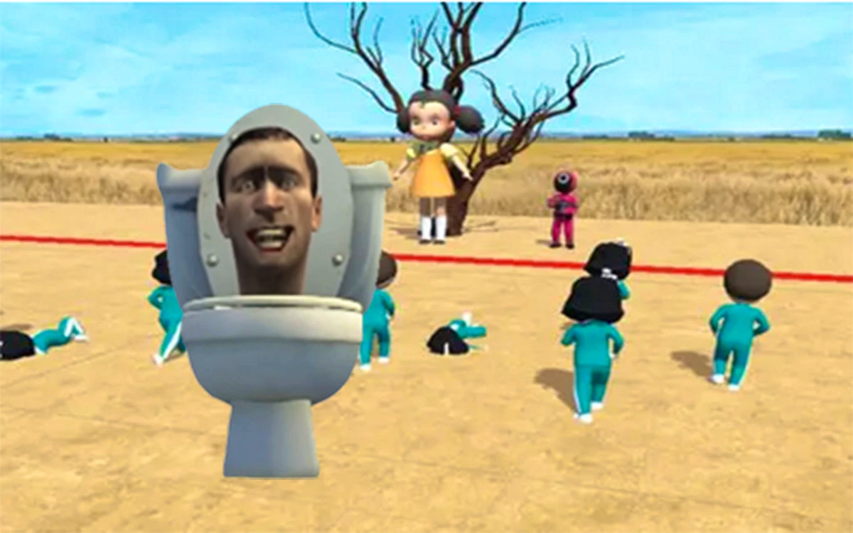 Skibidi Toilet Squid Game Red Light Preview
