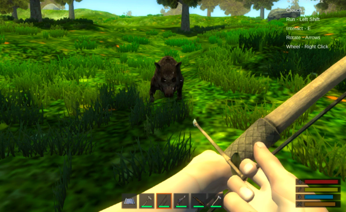 Forest Survival Simulator Game